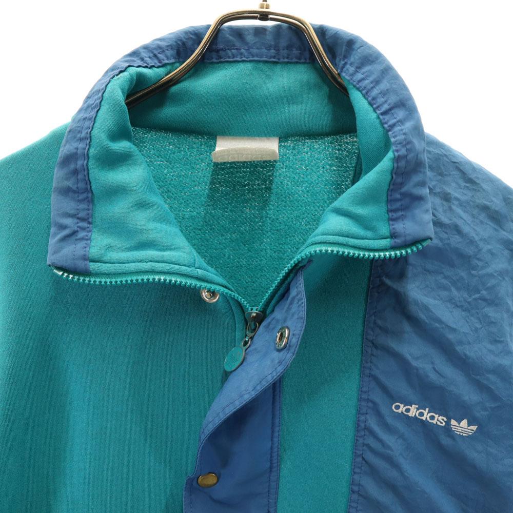 adidas 80s Vintage Silver Tag Trefoil logo Track jacket Turquoise etc. Men's Used