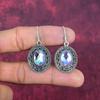 Faceted Mystic Topaz Earrings, 925 Solid Sterling Silver Earrings, Handmade Gemstone Jewelry, Gifts For Wife Brand New Earrings
