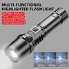 High Power Led Handheld Flashlight Portable Rechargeable Telescopic Zoom Waterproof Emergency Light for Outdoor Camping Cycling