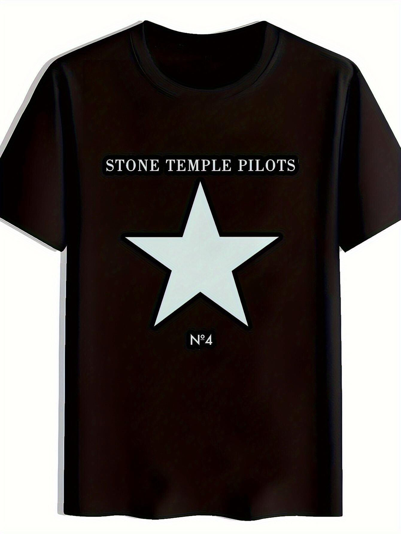 

Черная винтажная футболка с графикой Stone Temple Pilots - 100% хлопок, дышащая, с коротким рукавом XXXL
