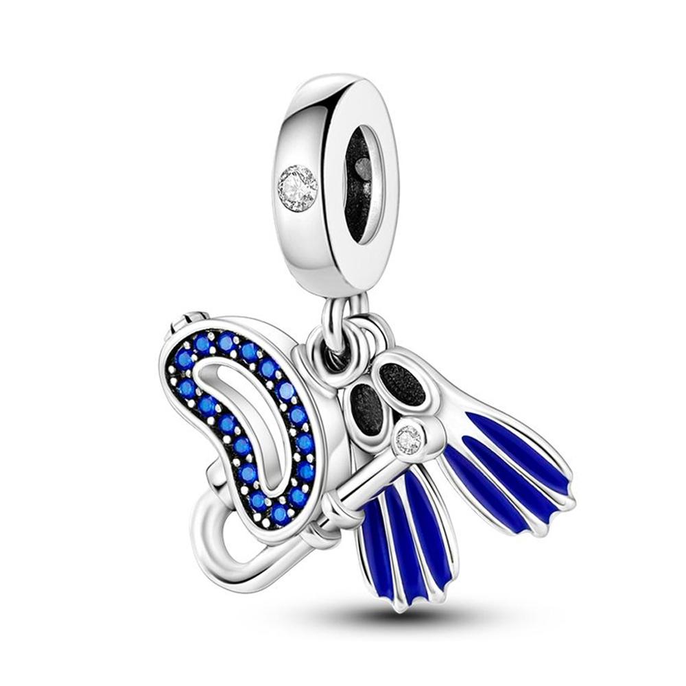 

Шармы Plata Морской Элемент Снаряжение Для Снорклинга Подвески Подходят К Оригинальным Браслетам Шармы Для Женщин Изготовление Украшений Подарки