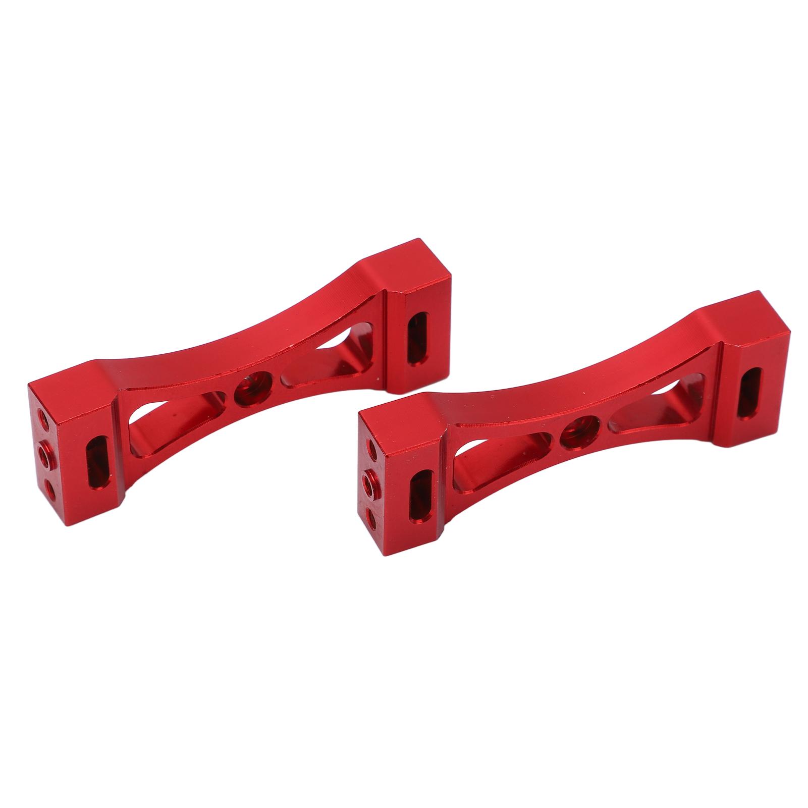 

2Pcs RC Metal Beam 53mm Length Center Fixed Bracket Aluminum for WPL B14 B16 B36 Q60 Q61Red