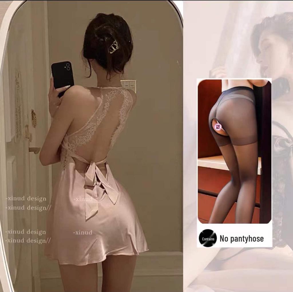 Mitternachts-Charme-Spitzen-Dessous: Flirty, Sexy Nachtwäsche für kleine Brüste