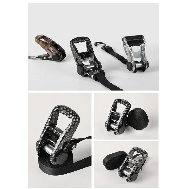 For Luggage Goods Transportation Outdoor Camping 3m/4m/5m Cargo Strap Ratchet Tensioner Freight Car Fixed Tightener Tighten Rope