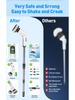 Multi-functional Wireless Electric Cleaning Brush with Rotating Telescopic Handle and Digital Display