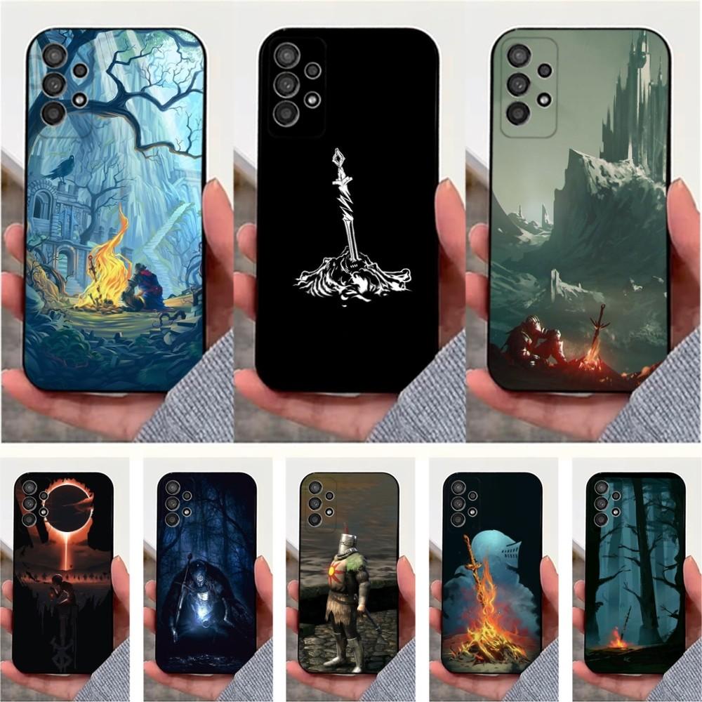Game D-Dark S-Souls Phone Case For Samsung S25,S24,S23,S22,S20,S21,S10,Ultra,Plus,Lite,FE,Soft Silicone Black Cover