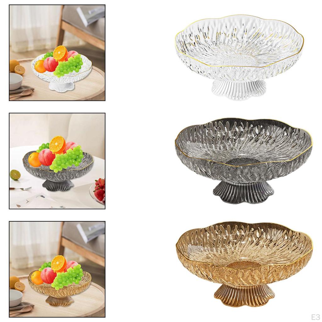 Decorative Pedestal Bowl Decor Stylish Fruit Basket Display Stand for Household Wedding Table