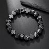 Billiard Black Ball 8 Beads Bracelet Men Women Handmade Beaded Elastic Bracelets Male Hip Hop Rock Grunge Jewelry Accessories