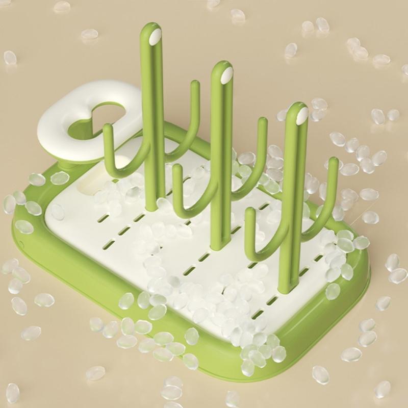 Space Saving Baby Bottle Organizer With Rapid Drying Design And Plastic Construction Hygienic Feeding Accessories