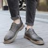 Fashion New Luxury Brand Lace-Up Oxfords for Men Shoes Hot Sale All-match Men Casual Shoes Genuine Leather Male Comfortable Walking Shoe