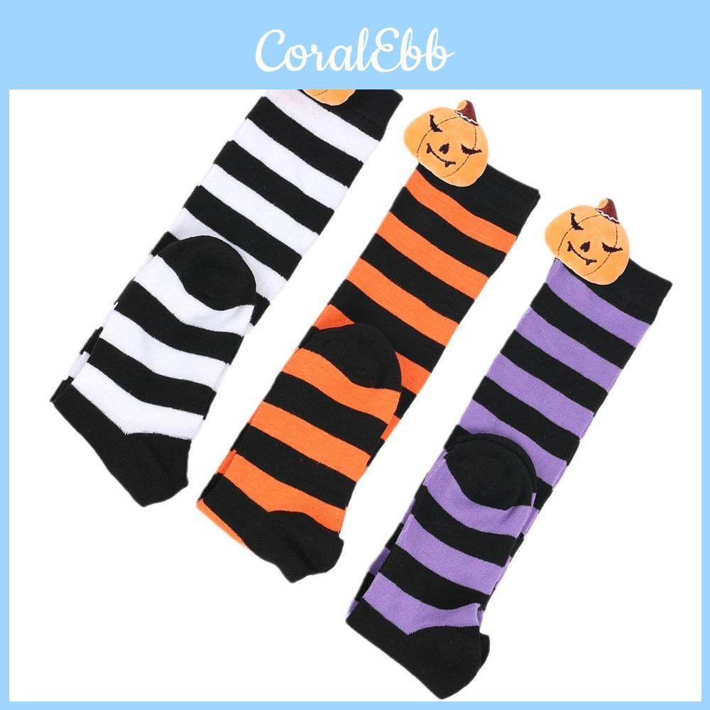Polyesterová tkanina Dýňový démon Halloweenské ponožky Odolné proti oděru