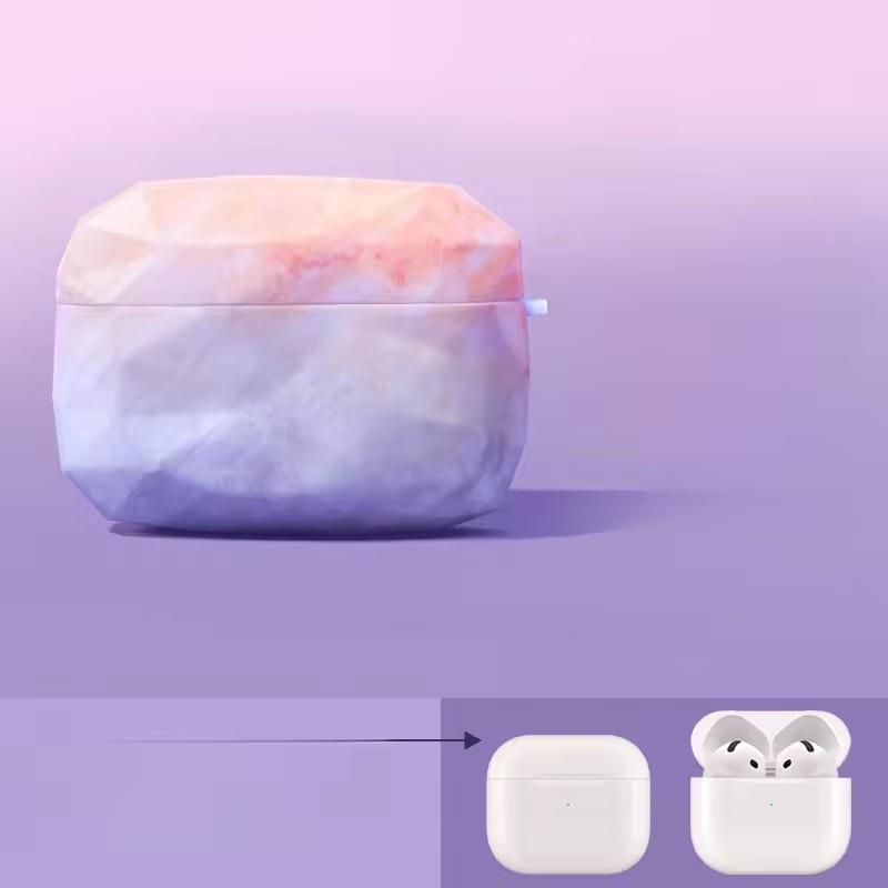 Fo Rmarble Design Pattern Case for AirPods Pro2 Pro 2 2nd USB C Cover for AirPods 3 3rd 2 1 Pro Generation Cases with Hook