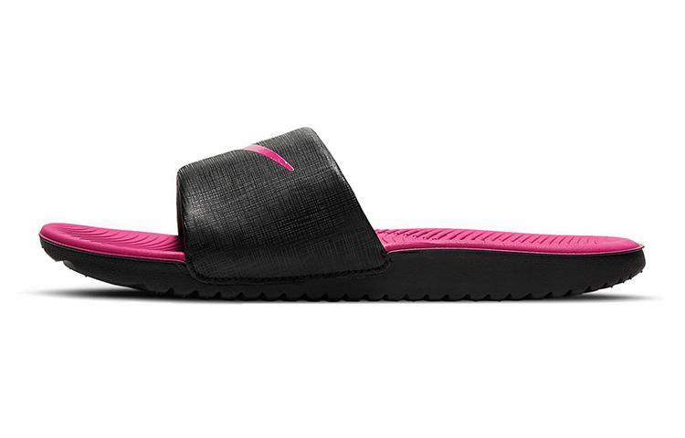 

Nike Kawa Foam Sole Wear resistant And Lightweight Kids Slippers Black Pink Kids DD8519-001 29.5