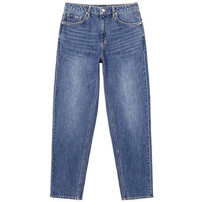 411 Women's High-Waist Straight Leg Jeans