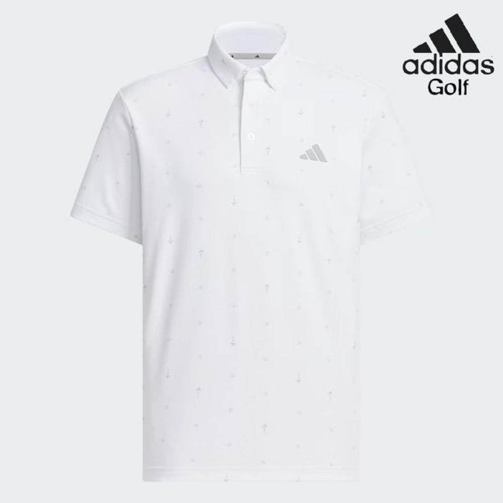 

Adidas Golf Pg Monogram Short Sleeve Polo Shirt Je7146 AL/JE7146 (white)