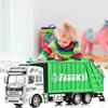 Colorful Diecast Garbage Truck Toy With Trash Bin For Kids Boys Xmas Gift