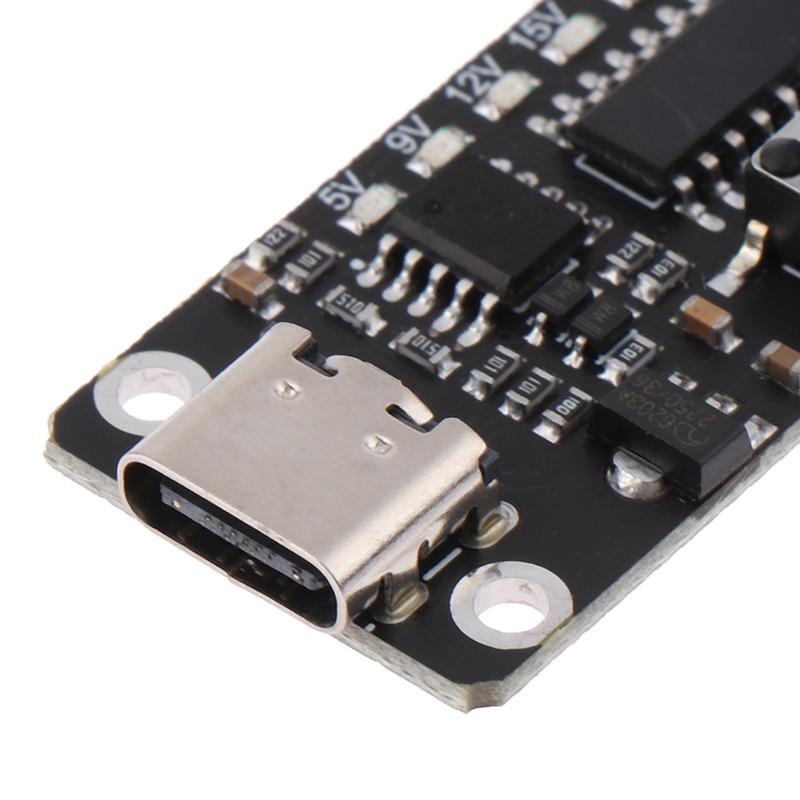 100W 5A Schnellladeplatine Typ-C USB-C QC PD Lockstoff-Trigger-Modul Hochgeschwindigkeits-Ladegerät Power Delivery Boost-Modul