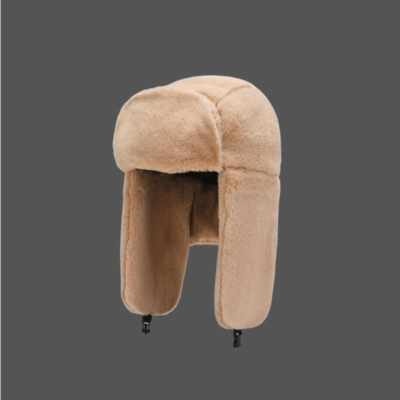 Winter women's outdoor riding cold-proof and warm ear protection hat fleece thickened men's ski cotton hat