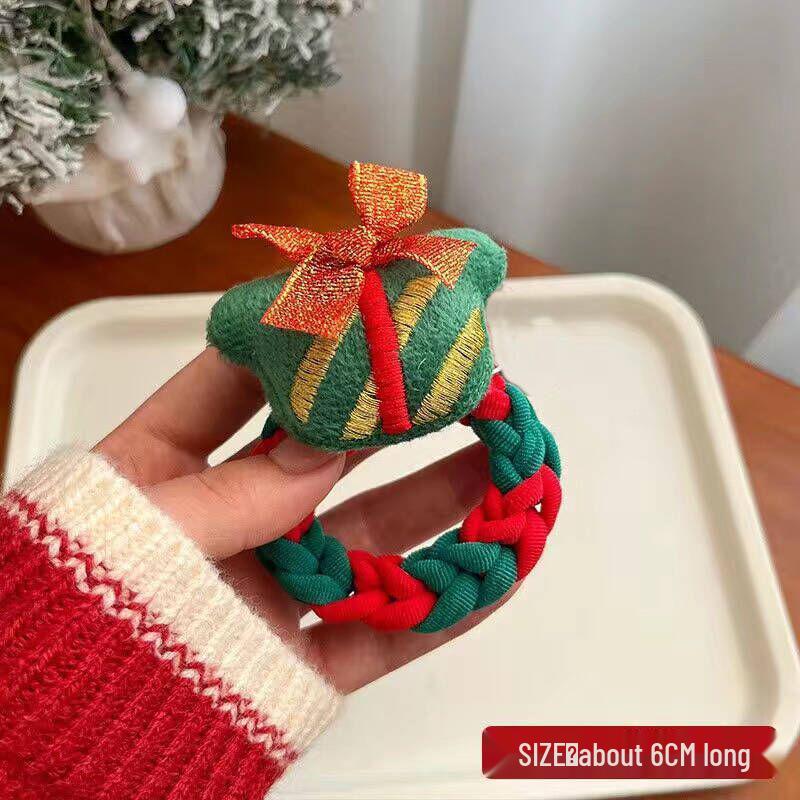 Santa Claus Christmas Scrunchies - Cute Cartoon Hair Ties & Accessories for Girls and Women