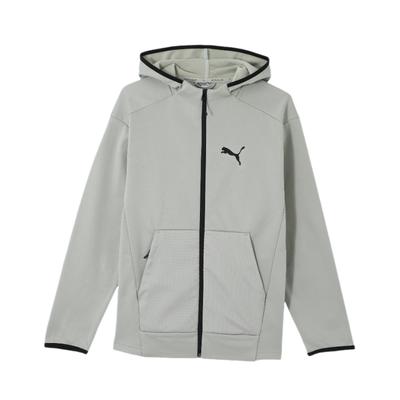 Minimalistyczna bluza z kapturem w stylu sportowo-casualowym Męskie Kurtki Szary Marmur 672387-68