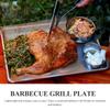 Placa de Parrilla de Acero Inoxidable Extra Gruesa Sartén Antiadherente Bandeja para Asar Plancha para Barbacoa Plana Tapa Superior Recipiente Accesorios de Camping
