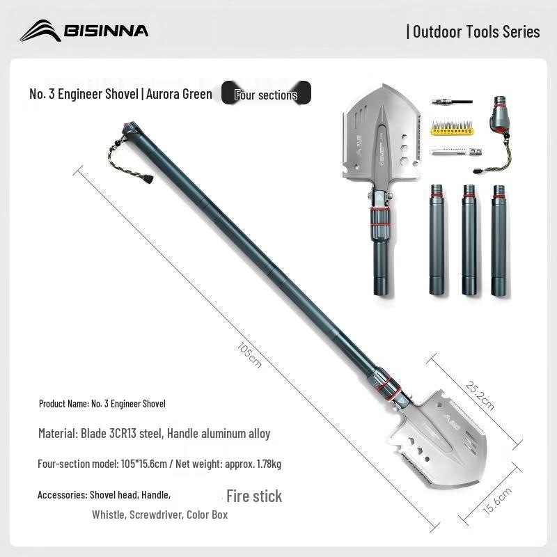 North Mountain Wolf PJ146 Folding Engineer Shovel