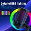 RGB USB Condenser Microphone with Desktop Tripod Stand for Gaming & Live Streaming