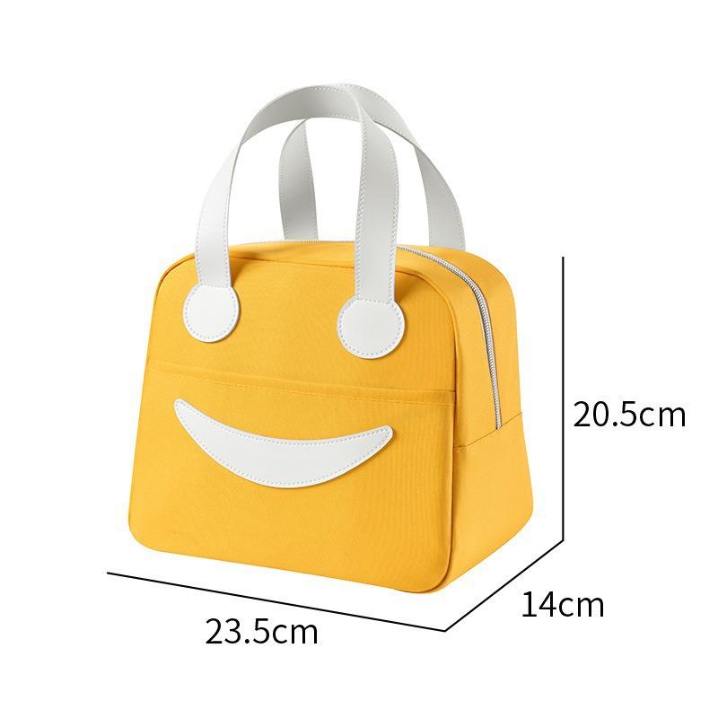 Durable Insulated Lunch Bag: Cute, Simple, Thickened Design for Outdoor and Work Commute