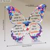 2D Flat, Graduation Cap & Diploma Acrylic Award Desktop Decoration, Blue & Pink Butterfly-Shaped Graduation Gift, Suitable for wall decoration, porch,