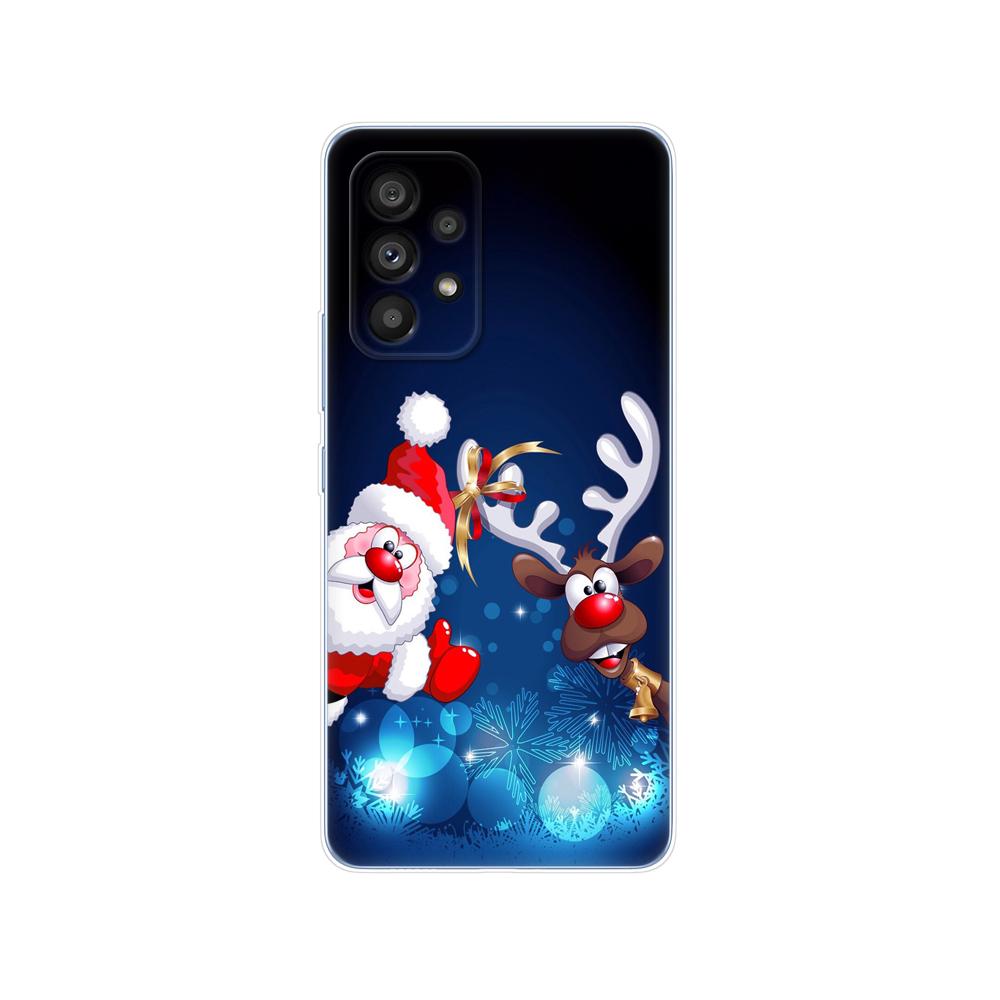 

Чехол для Samsung Galaxy A53 A33 A73 5G, задняя крышка телефона для Samsung A 53 33 73 5G, бампер, зима, Рождество, снежная елка, новый год Samsung A73 5G