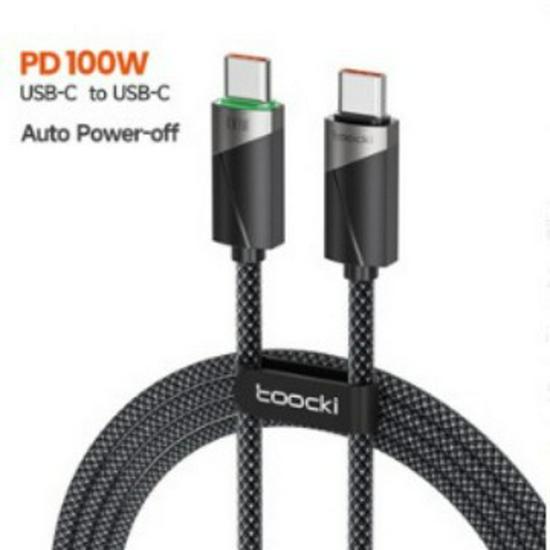 Toocki 100W PD Dual USB-C Fast Charging Cable for Huawei & Apple 15/16.