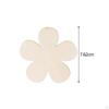30Pcs Unfinished Blank Wood Coaster Cutout Flowers Shapes DIY Plaque for
