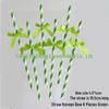 Disposable Paper Straw Bow for Children's Birthday Cupcake Decoration