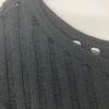 Deuxieme Classe 2011 Black Silk Linen Sheer Oversized Knit tops Not written blackUsed