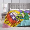 Decorative Rugrats Chuckie Finster  Bedding Throws  Flannel Bedspread For Couch Chair Sofa Bed Street Trend Sofa Bed Cover