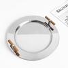 Silver Stainless Steel Coffee Serving Tray Storage Tea Desktop Coffee Snack Plate Nordic Home Decoration for Restaurants Kitchen