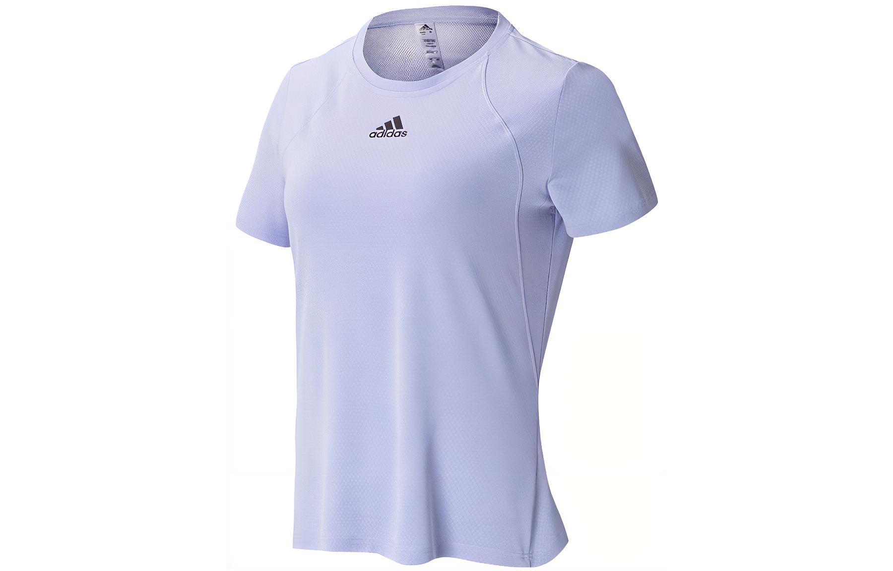 Adidas Set in Sleeve T Shirt Women s Light Lavender HE7577 S