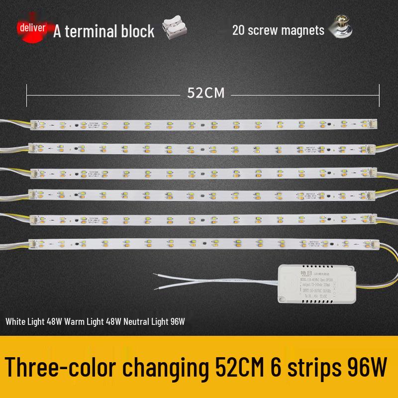 Dimmable LED Ceiling Light Panel: Dual/Triple Color Light Board & Bar