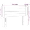 VidaXL LED Headboard Bedroom Furniture Single Bed Accessory Headboard Bed Frame Interior Dark Grey 3123413