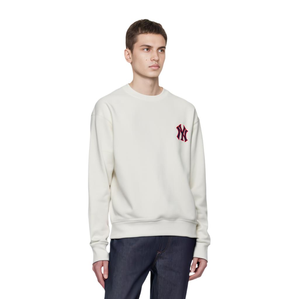 MLB Fw22 Logo Print Crewneck Pullover Long Sleeve Vintage Sports Sweatshirt Unisex sweatshirt Off-White 3AMTB0626-50IVS