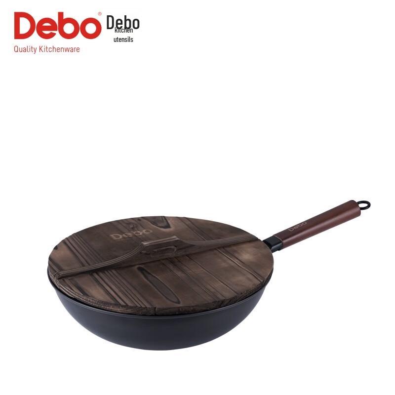 Debo DEP-707 32cm Uncoated Physical Non-stick Wok