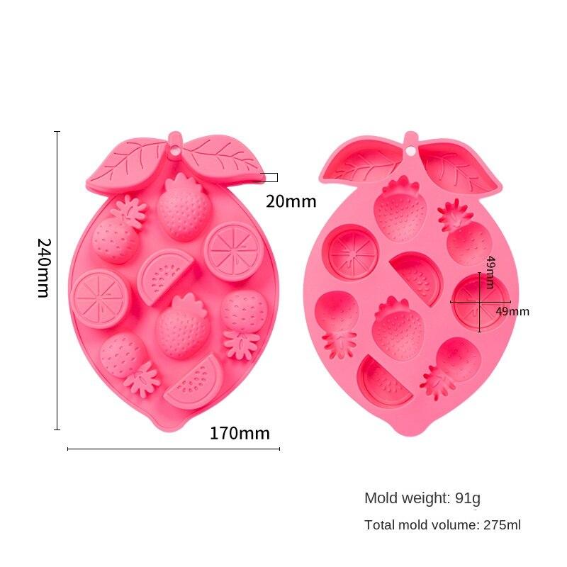 

Силиконовые формы для кубиков льда в форме клубники/арбуза, подносы для кубиков льда, устройства для изготовления кубиков льда, многоразовые инструменты для льда для кухни, вина розовый