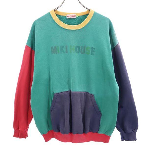 mikihouse Long sleeve sweat trainer L Green system Men's Used