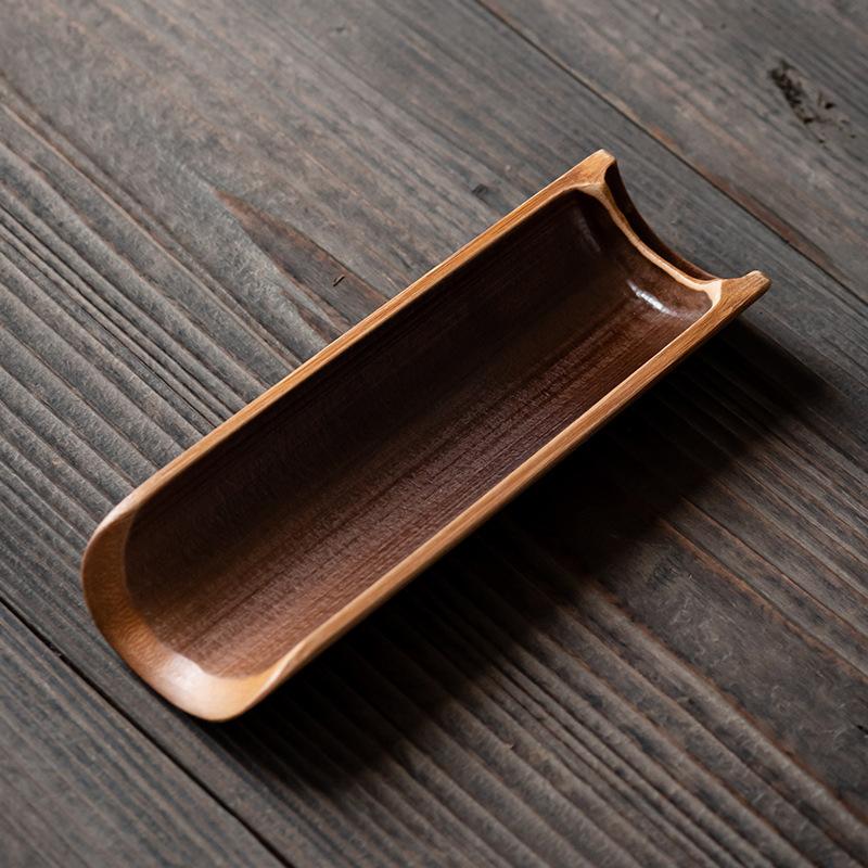 Натуральные бамбуковые ложки для чая Аксессуары Ручная работа Высококачественная бамбуковая ложка для чая Винтажный стиль Многоразовая Портативная бамбуковая чайная ложка