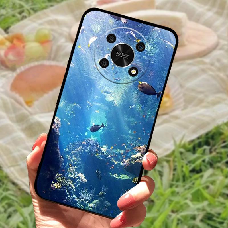 Luxury Fashion Case For Honor Magic4 Lite 5G New TPU Soft Silicone Cover Funda For Huawei Honor Magic 4 Lite Phone Bumper Shell
