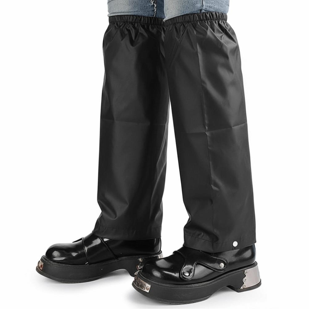 Universal Waterproof Rain Leg Gaiters Dust-proof Windproof Trouser Leg Cover Elastic Band Stain-proof Knee Pads Work