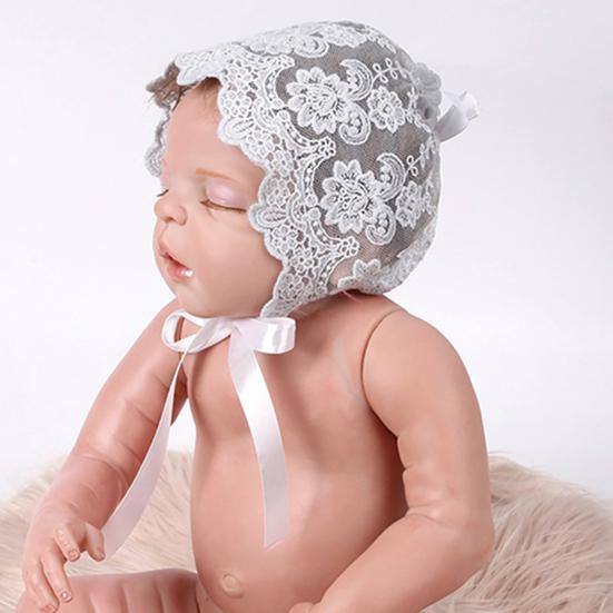 Pamut Babasapka Csipke Mintás Csecsemő Kötött Csipkesapka Kisfiúknak és Kislányoknak Pánttal