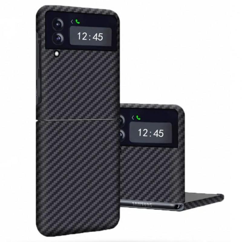 Phone Case Galaxy Z Flip3 5G Ultra-Thin Shockproof Carbon Fiber Protective Cover