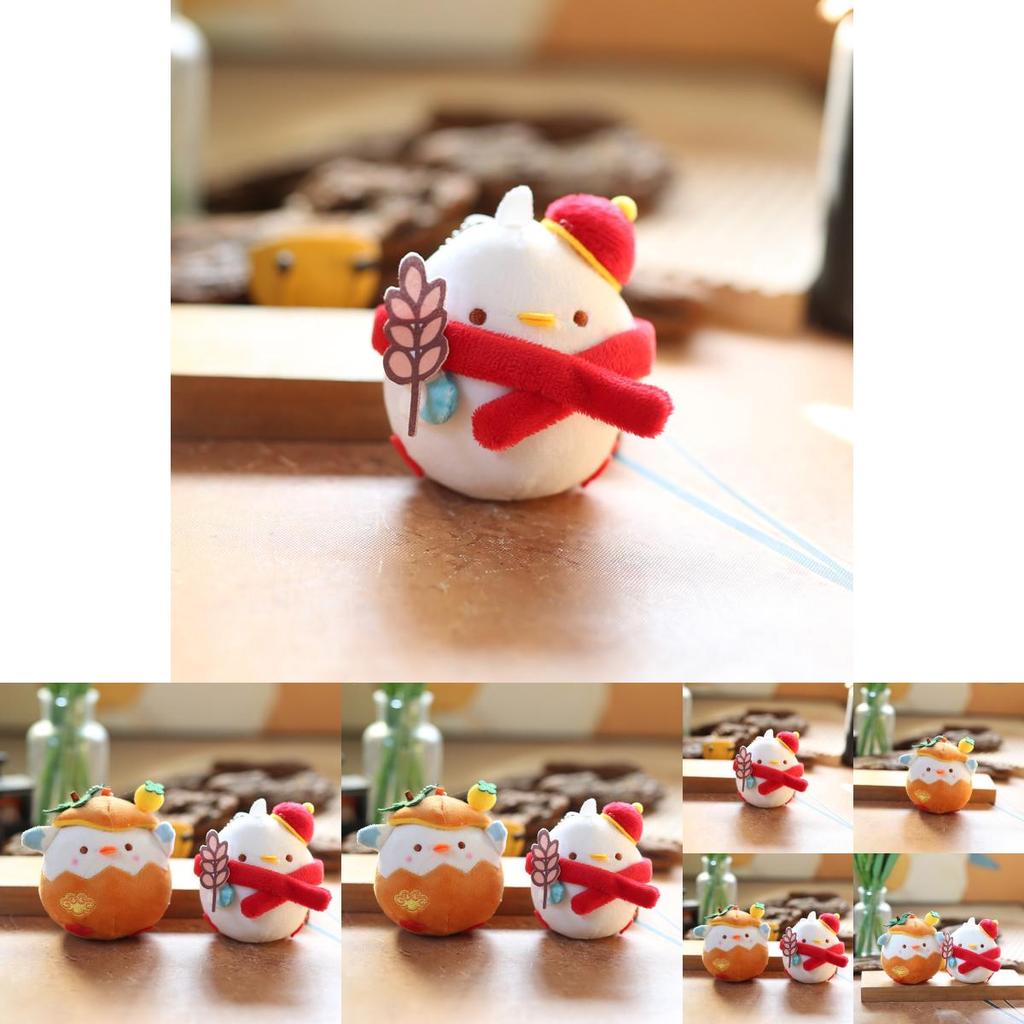 Adorable Yellow Chick Plush Toy Soft Keychain Stuffed Animal Figure Cute Bag Charm