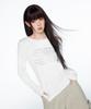 Syupeodeulai Women'S Cut-Off Long Sleeve White Sdfilcq45Wht